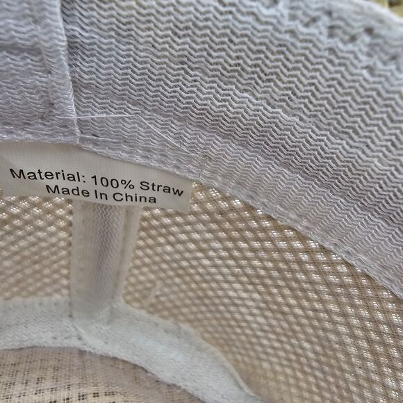 Mens Hat By Simplicity, Tan, With Red Stripe, New, One Size Fits Most - Picture 5 of 6